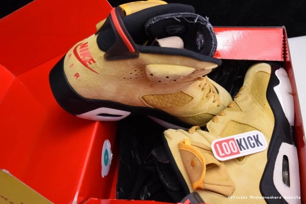 Official Maikesneakers CN1084-300 TRAVIS 6 JORDAN X YELLOW AIR SCOTT 0705